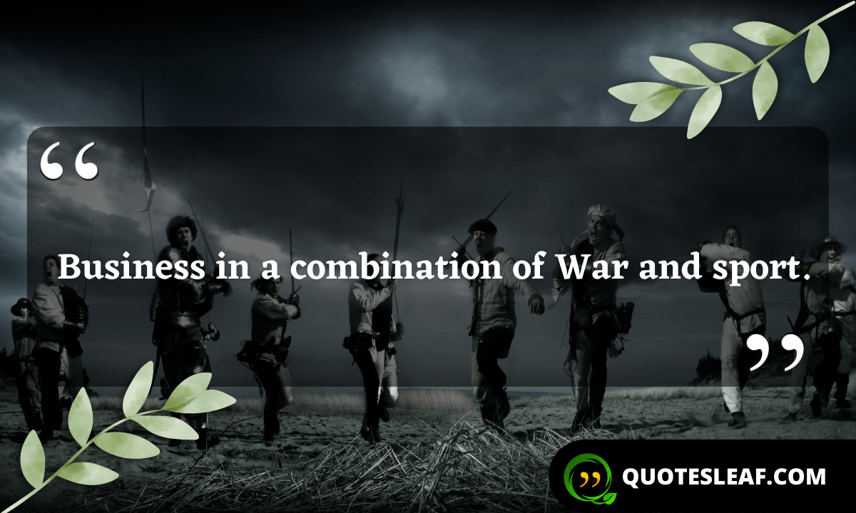 Read more about the article Business in a combination of War and sport.